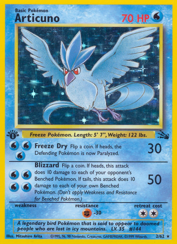 Articuno — illustrated card