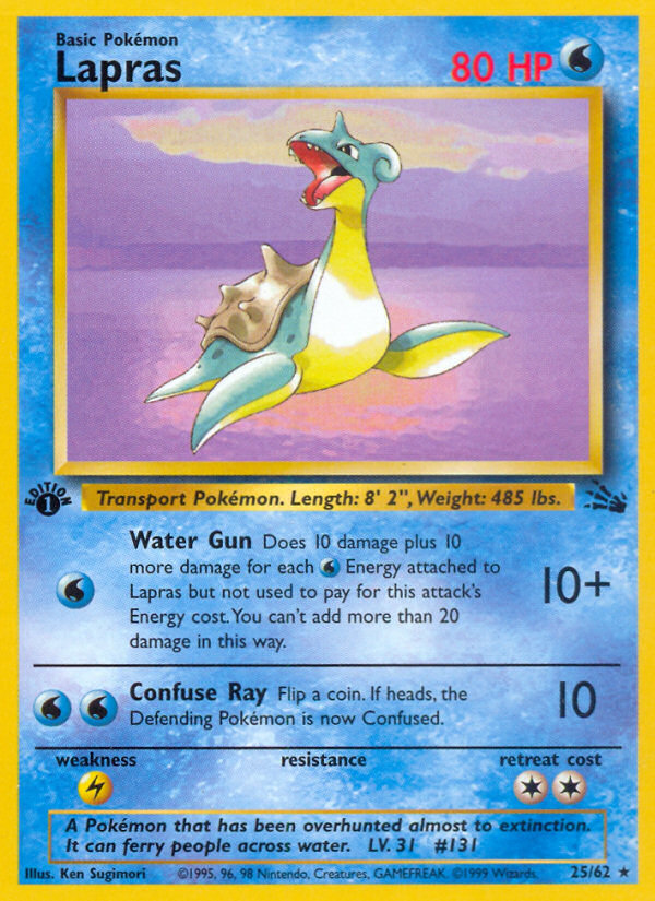 Lapras — illustrated card