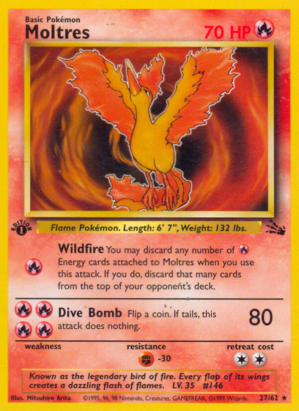 Moltres — illustrated card