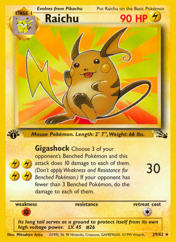 Raichu — illustrated card