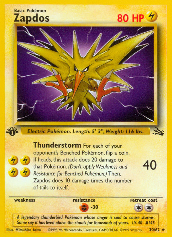 Zapdos — illustrated card