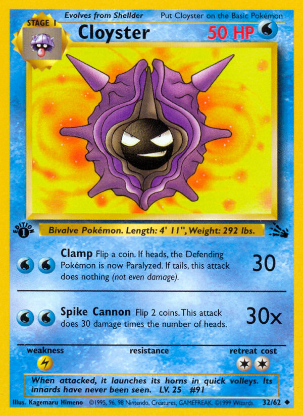 Cloyster — illustrated card