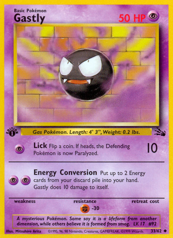 Gastly — illustrated card