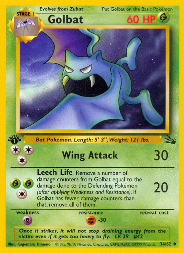 Golbat — illustrated card