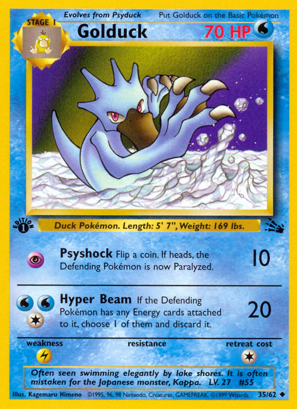 Golduck — illustrated card