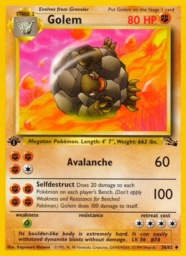 Golem — illustrated card