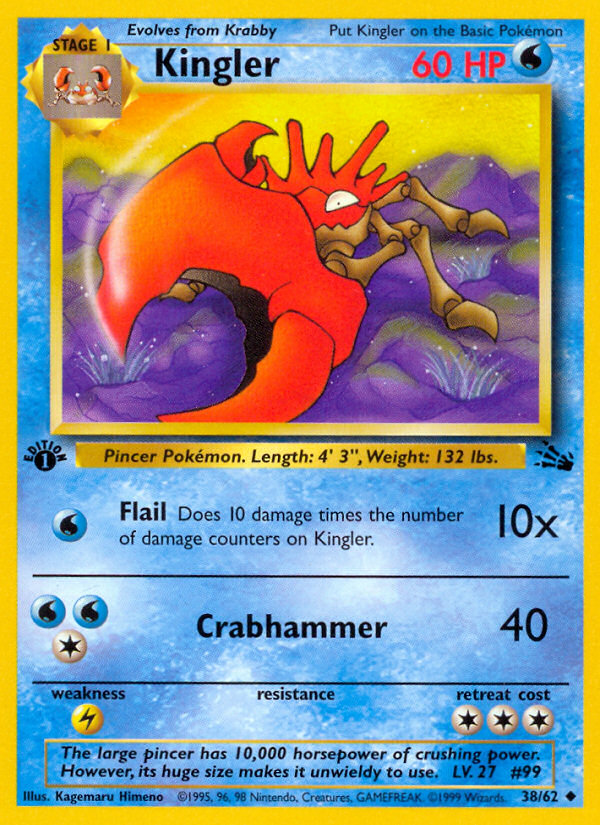 Kingler — illustrated card