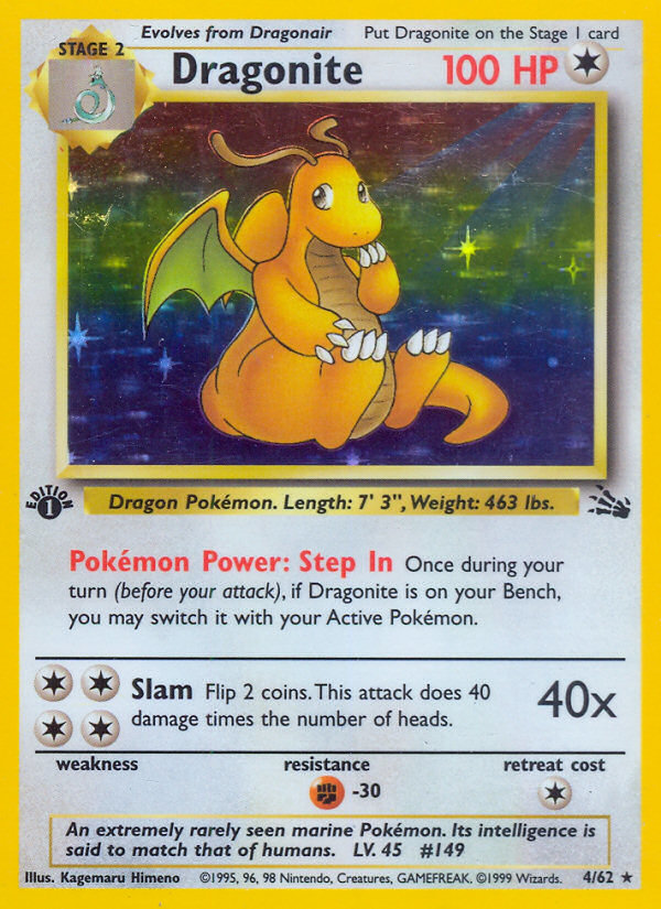 Dragonite — illustrated card