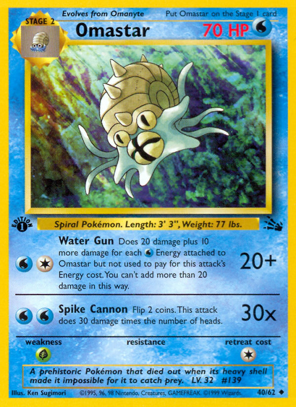 Omastar — illustrated card