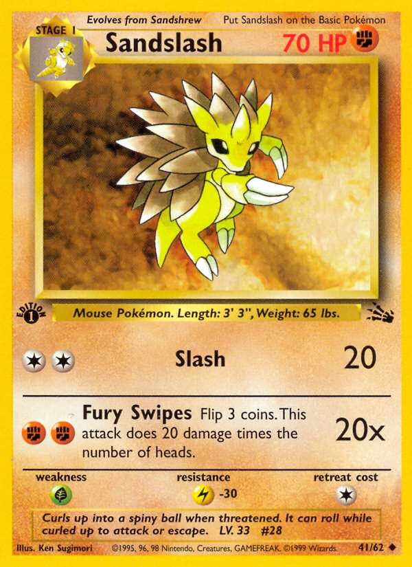 Sandslash — illustrated card
