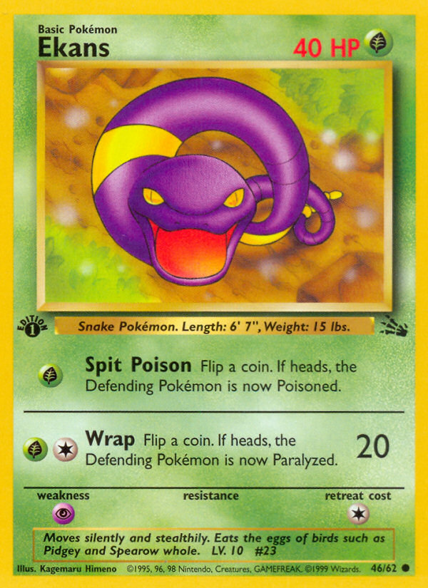 Ekans — illustrated card