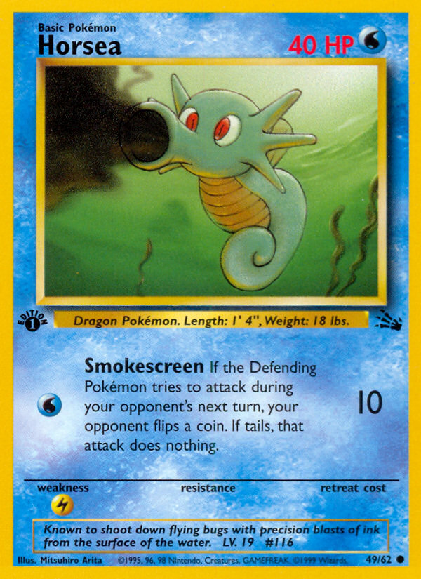 Horsea — illustrated card