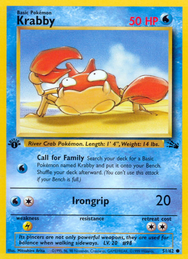 Krabby — illustrated card