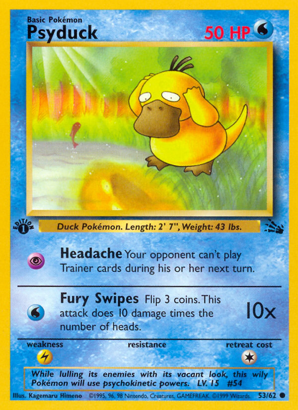 Psyduck — illustrated card