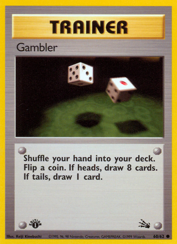 Gambler — illustrated card