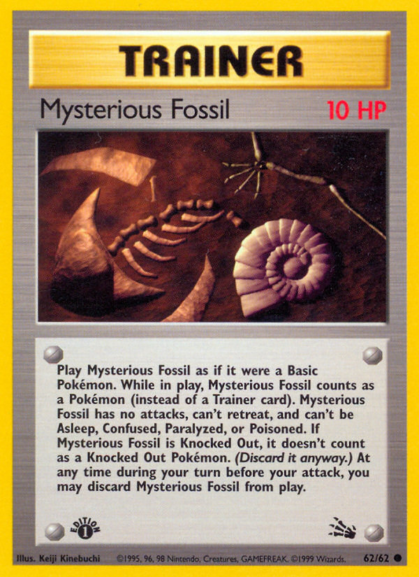 Mysterious Fossil — illustrated card