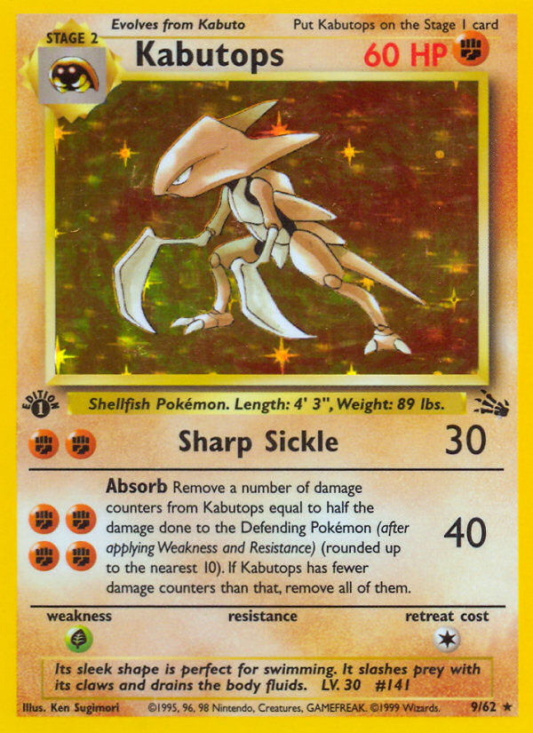 Kabutops — illustrated card