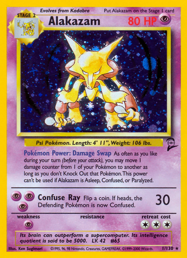 Alakazam — illustrated card