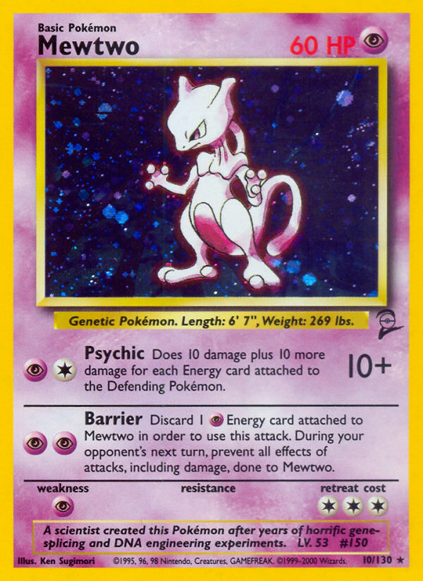Mewtwo — illustrated card