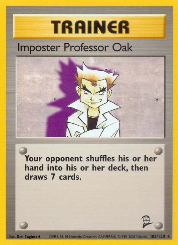 Imposter Professor Oak — illustrated card
