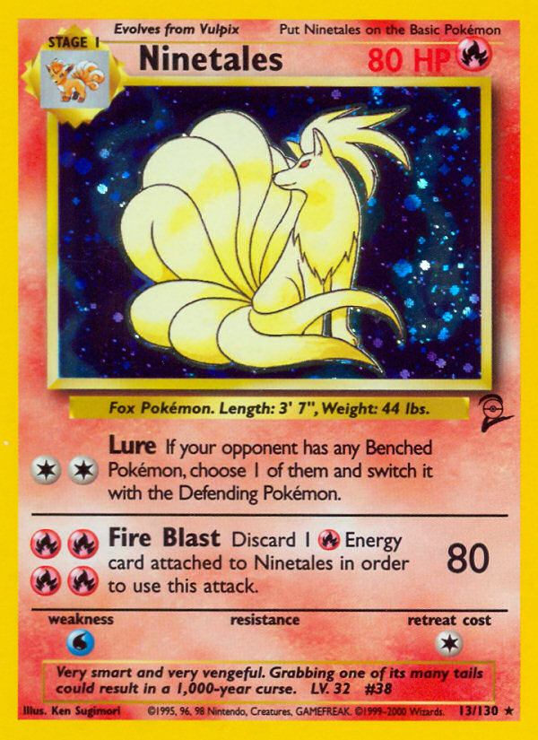 Ninetales — illustrated card
