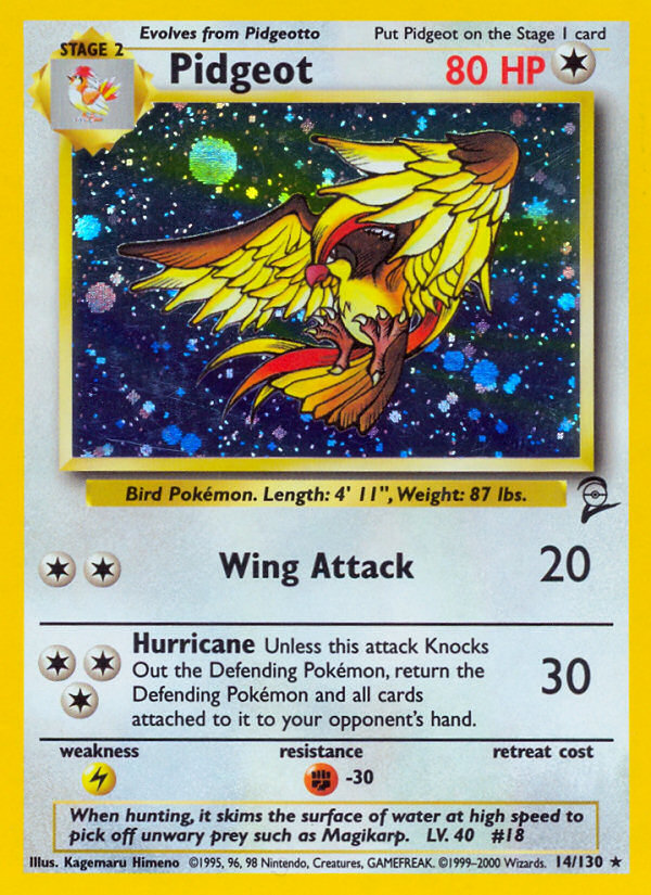 Pidgeot — illustrated card
