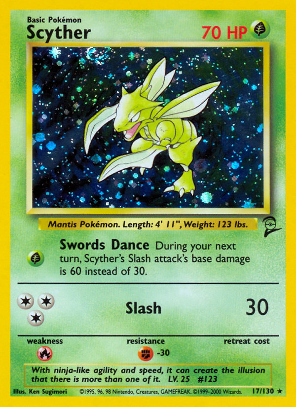 Scyther — illustrated card