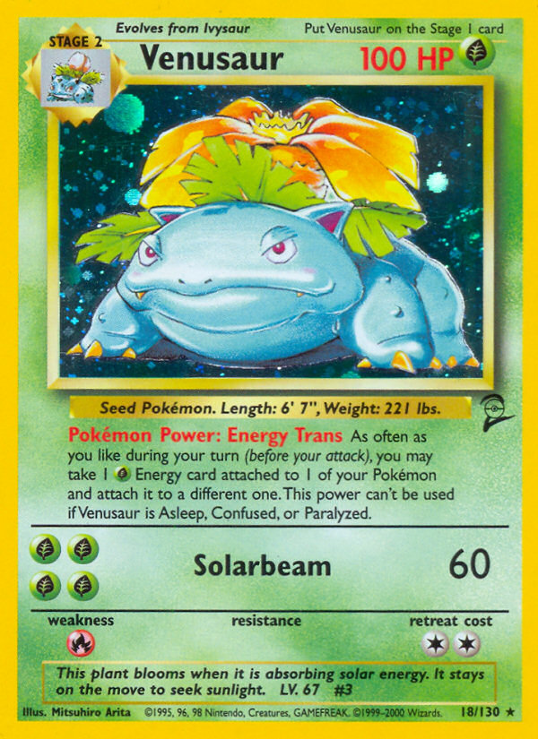 Venusaur — illustrated card