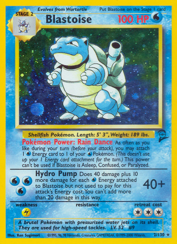 Blastoise — illustrated card