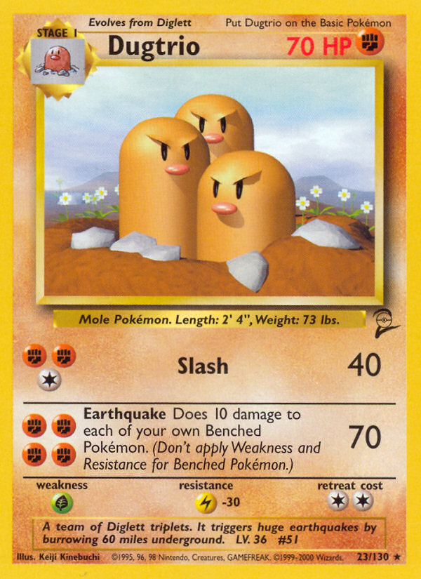 Dugtrio — illustrated card