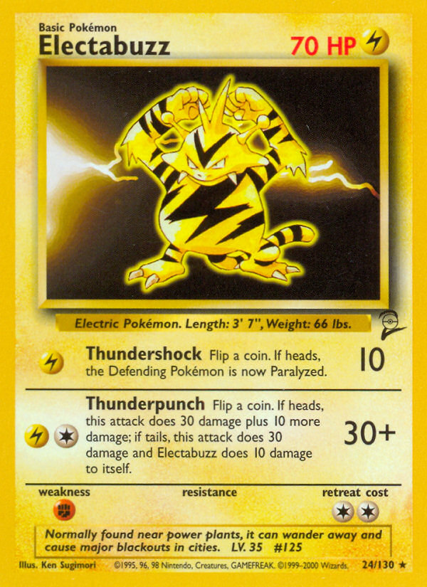 Electabuzz — illustrated card