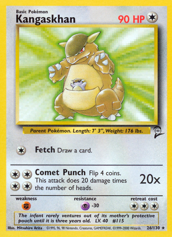 Kangaskhan — illustrated card