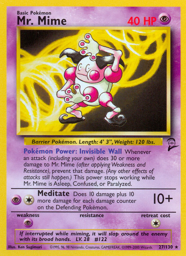 Mr. Mime — illustrated card