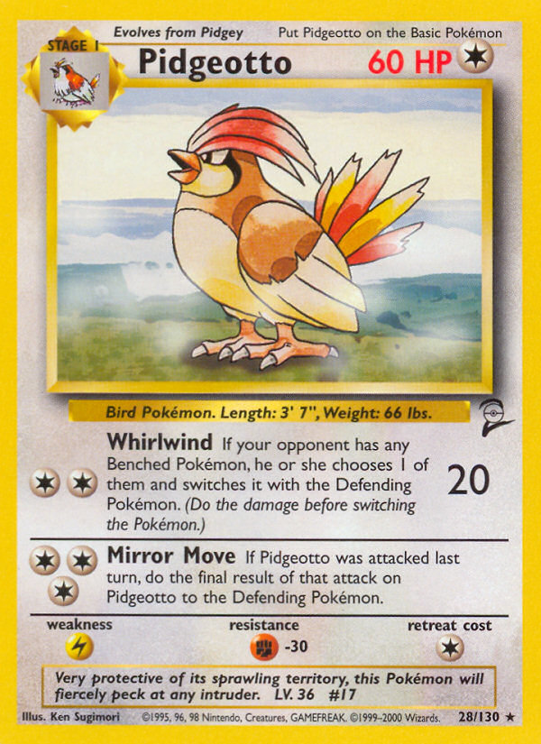 Pidgeotto — illustrated card