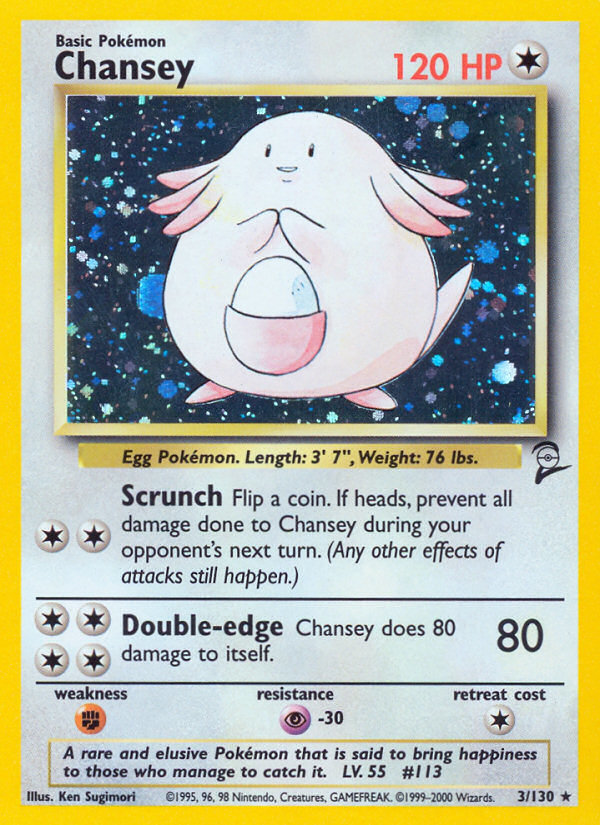 Chansey — illustrated card