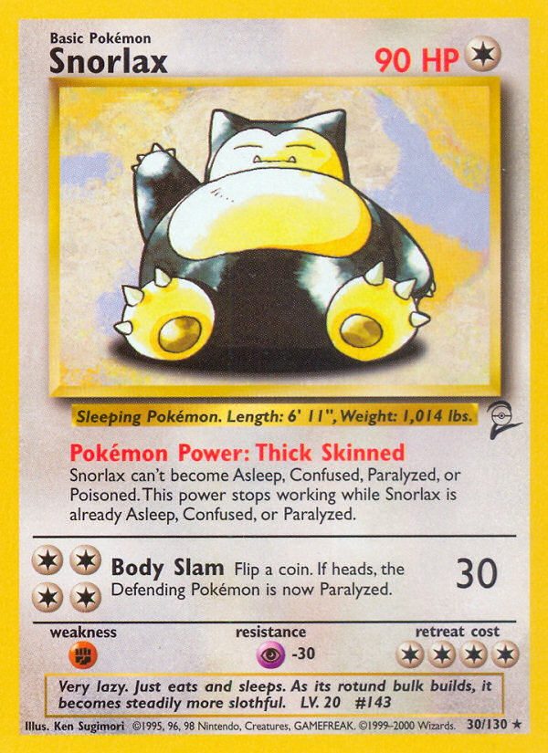 Snorlax — illustrated card