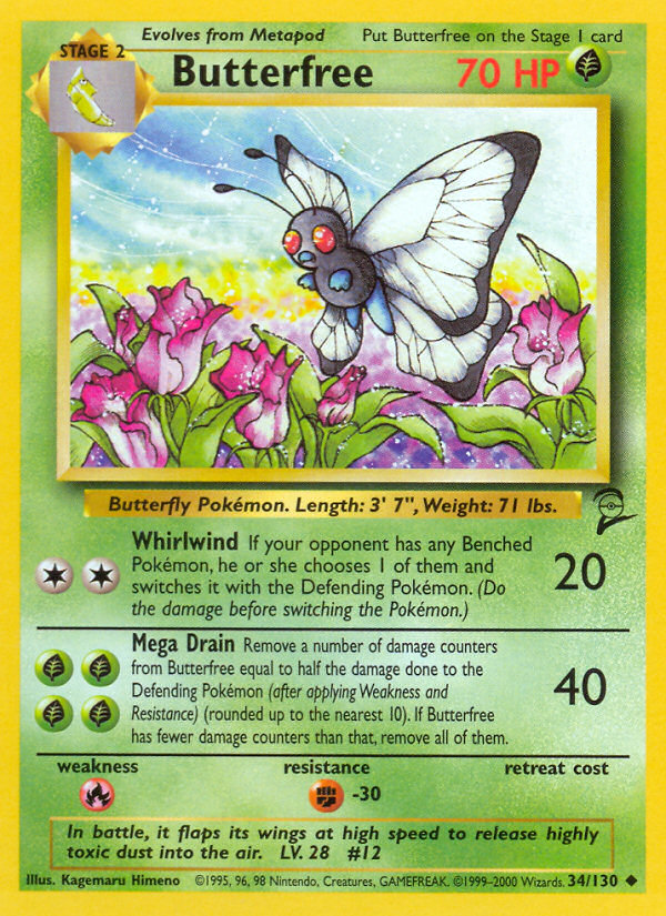 Butterfree — illustrated card