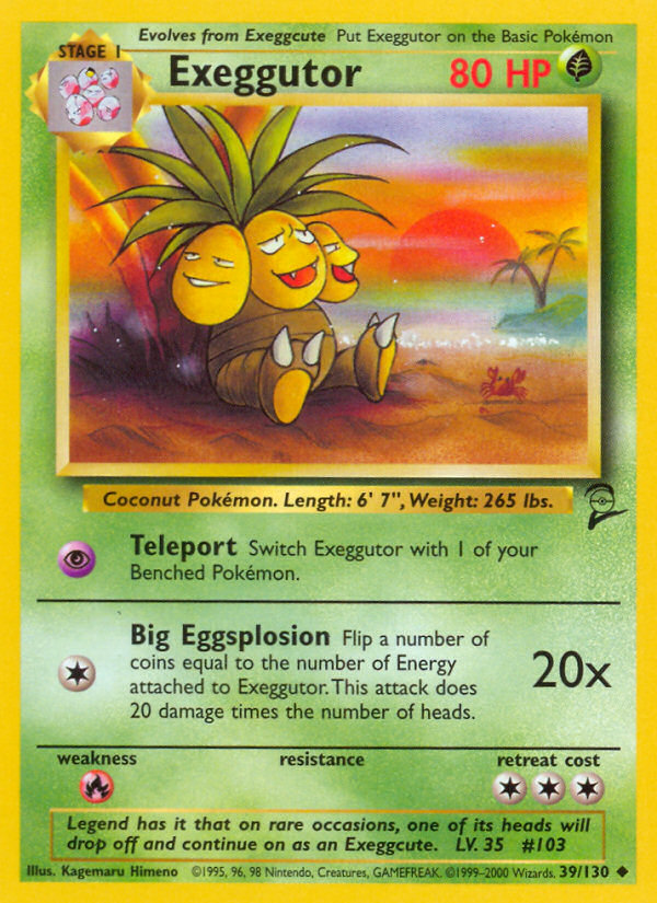 Exeggutor — illustrated card