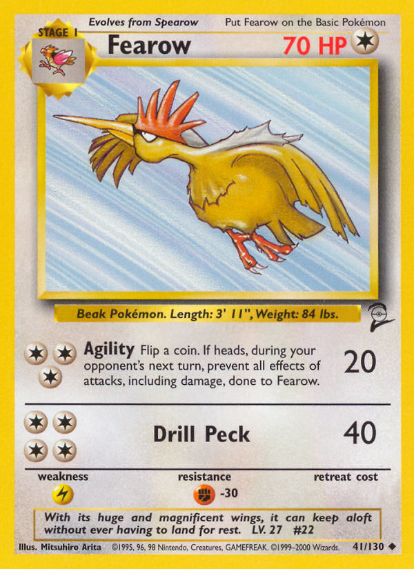 Fearow — illustrated card