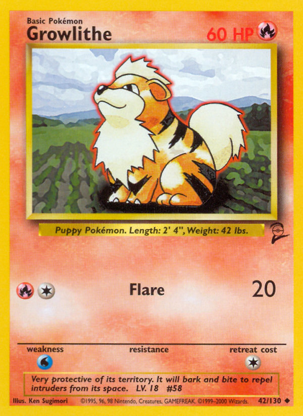 Growlithe — illustrated card
