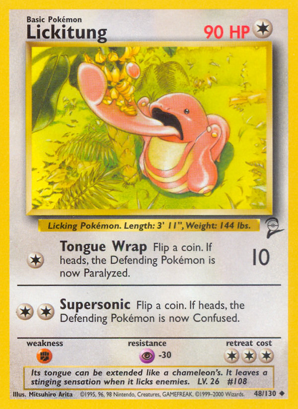 Lickitung — illustrated card