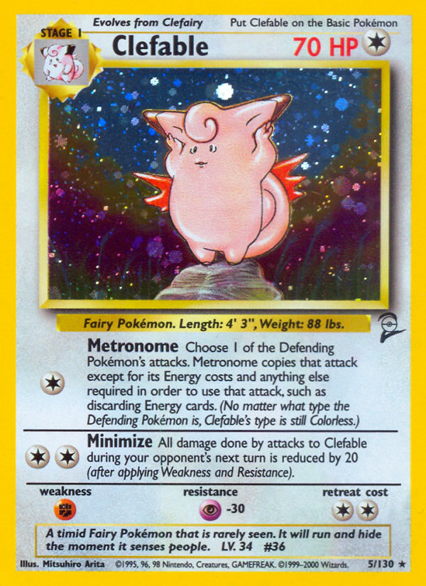 Clefable — illustrated card