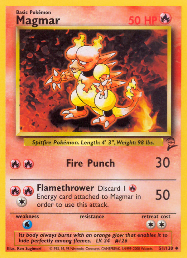 Magmar — illustrated card