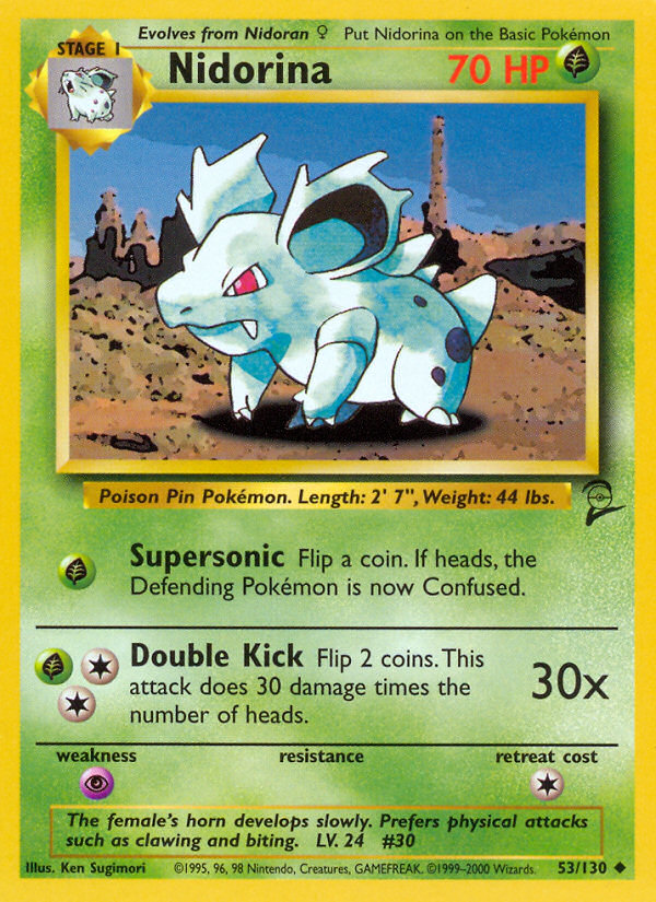 Nidorina — illustrated card