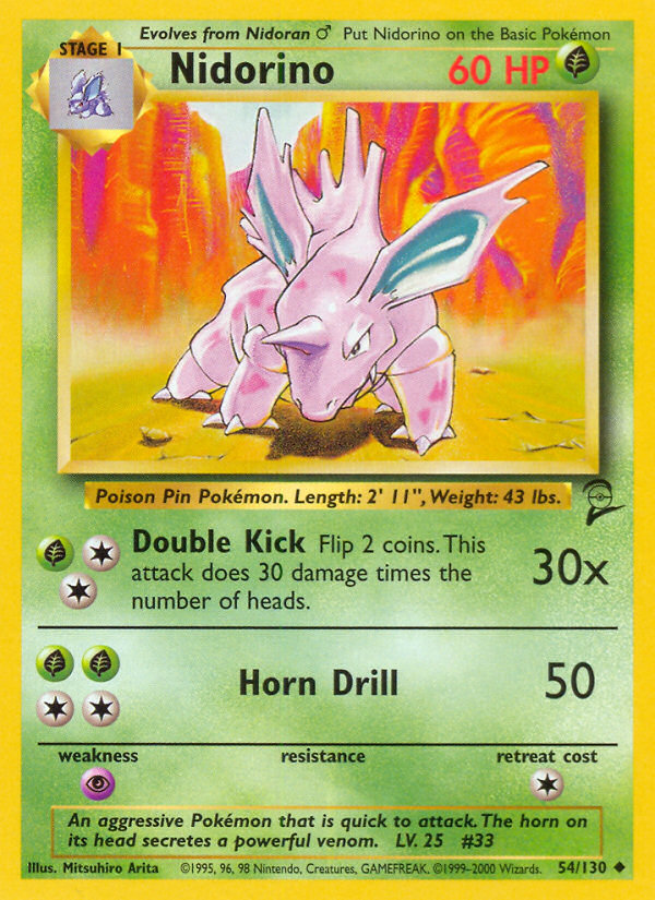 Nidorino — illustrated card