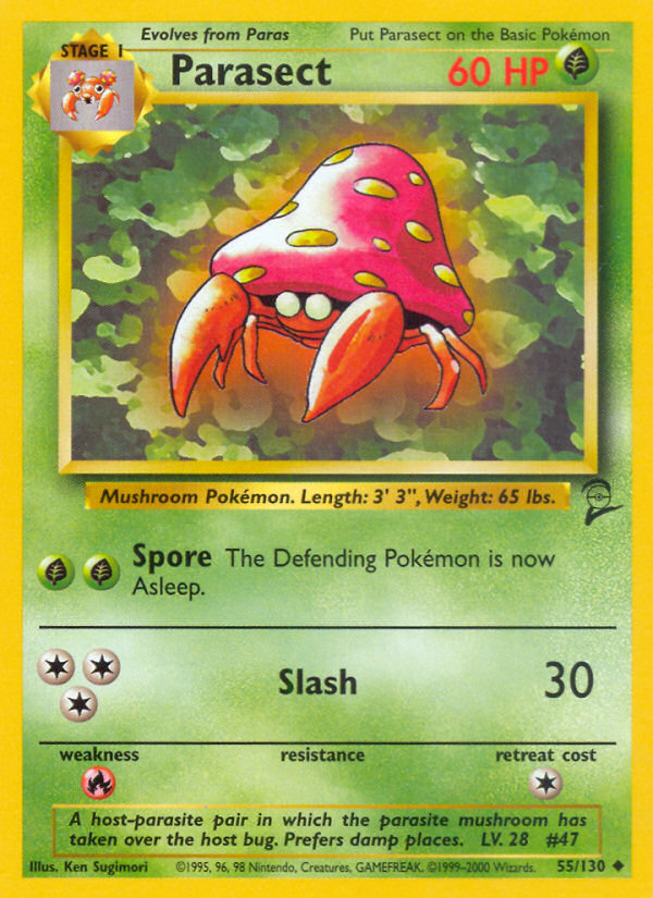 Parasect — illustrated card