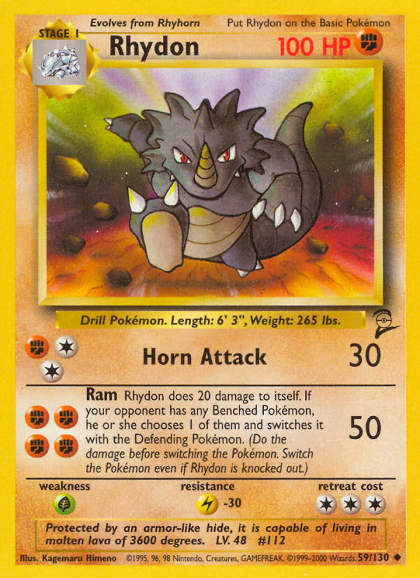 Rhydon — illustrated card