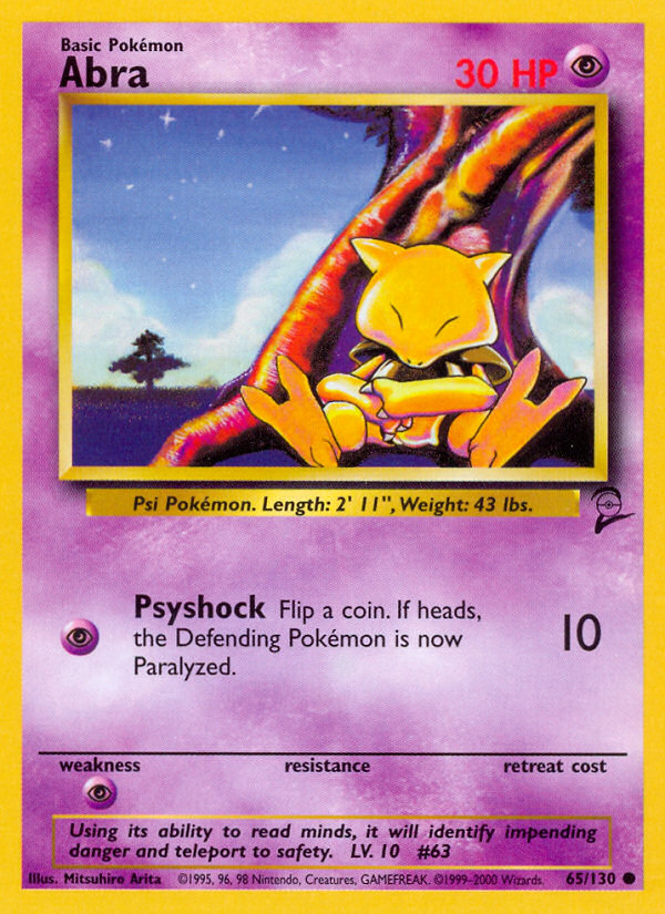 Abra — illustrated card