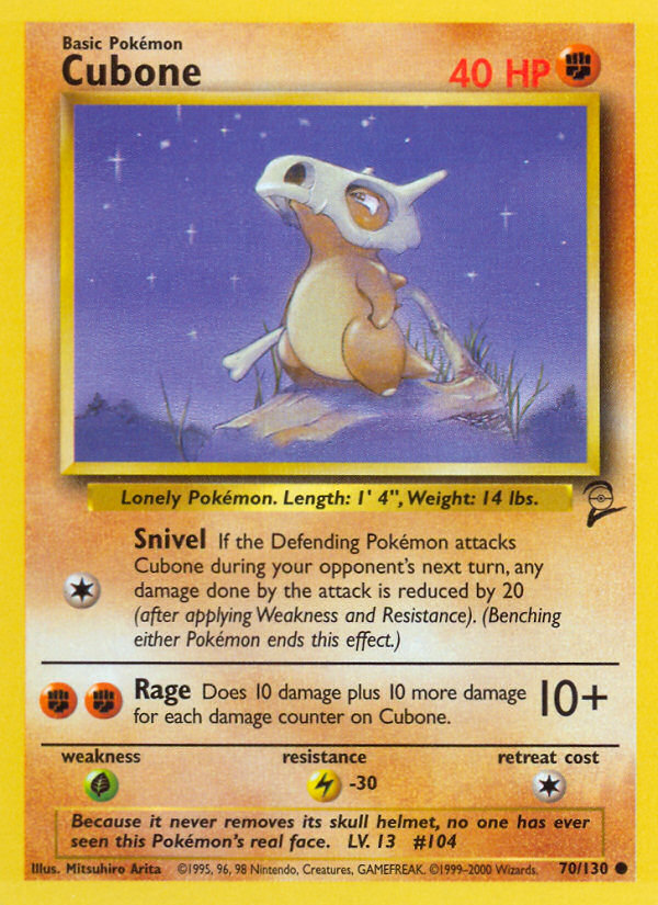 Cubone — illustrated card