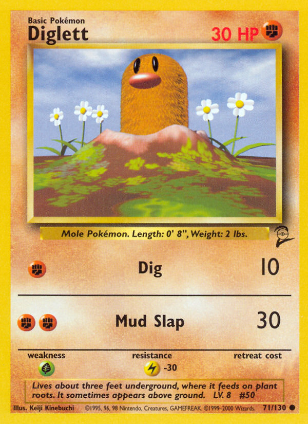 Diglett — illustrated card